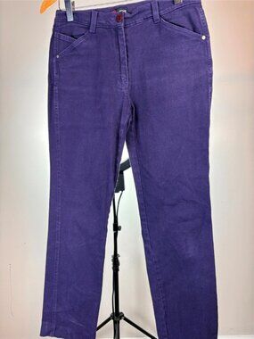 Gianni VERSACE Ladies Purple ITALIAN Jeans 28 w